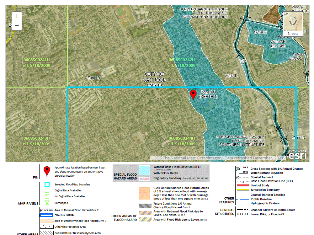 Special Flood Hazard Area (SFHA) Map