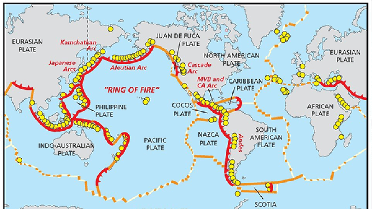 Pacific Ring of Fire: A Hotspot for Volcanoes and Earthquakes