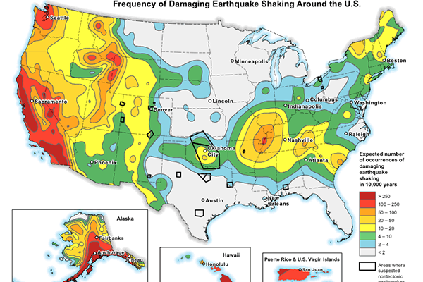 Which U.S. State has the Most Earthquakes?